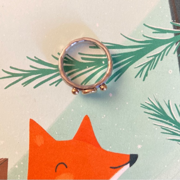 VINTAGE STERLING SILVER GOLD SIGNET RING SUNDANCE? - Picture 3 of 3